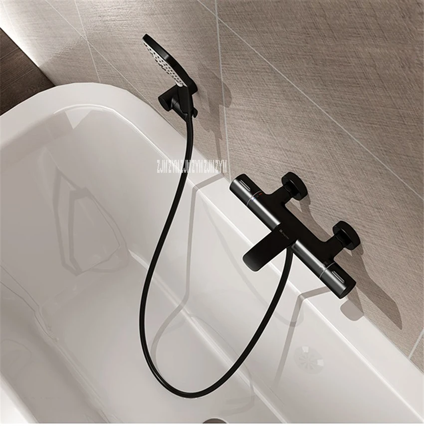 LD-6017 Bathtub Surface Mounted Mixing Valve Constant Temperature Shower Set Wall In Faucet ABS Shower Stainless Steel Hose