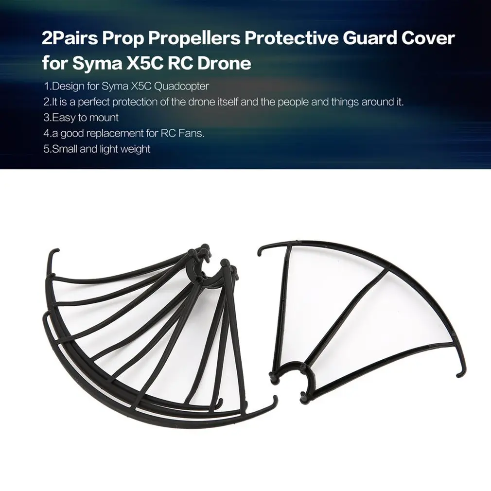 2Pairs Propeller Blade Prop Protection Cover Propellers Protective Guard Protector Spare Parts for Syma X5C RC Drone