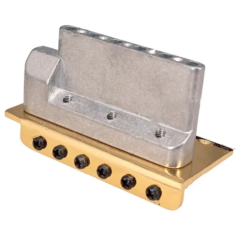 E-Gitarren-Brücke Golden 6 Saiten Gitarrenzubehör Teile Musikinstrumente – Detail 7