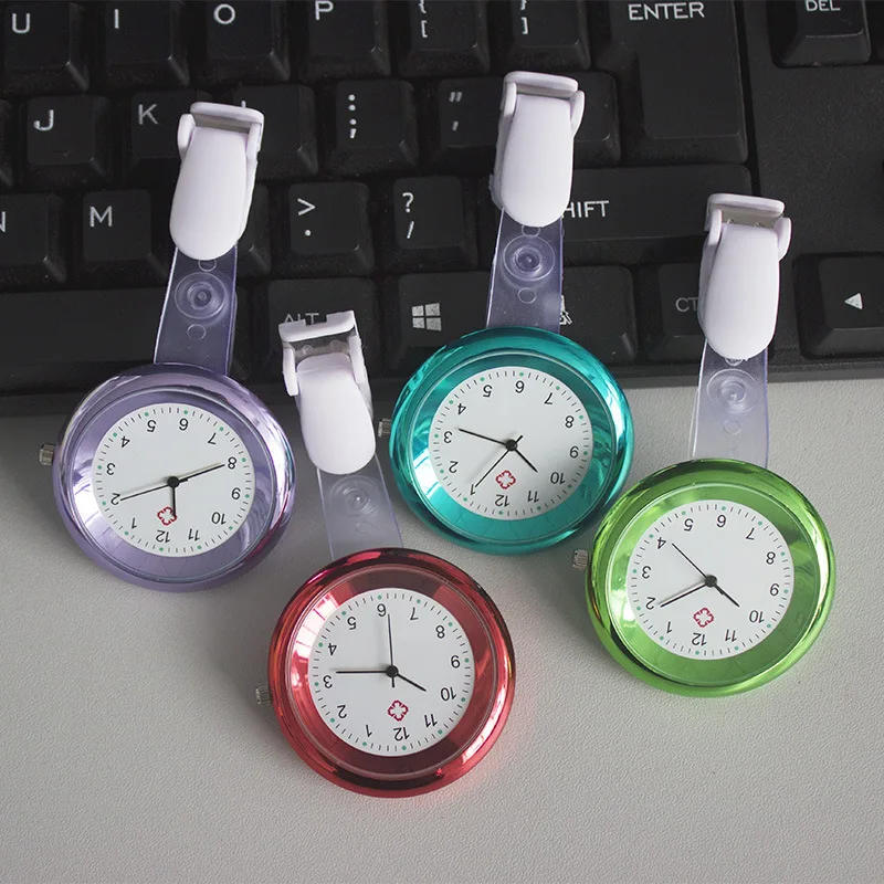 Life waterproof business wind alloy material variety of color decoration quartz fashion nurse pocket watch