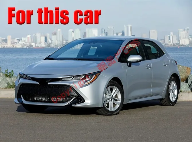 ABS Chrome Front Bumper Grille Trim For Toyota Corolla Hatchback Auris Sport 2019 2020 Car Accessories Stickers