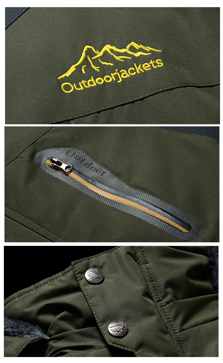 Mens Winter Fleece Warm Thick Parkas Jacket Coat Men High Quality Outdoor Outwear Waterproof Hooded Casual Parkas Men L-9XL
