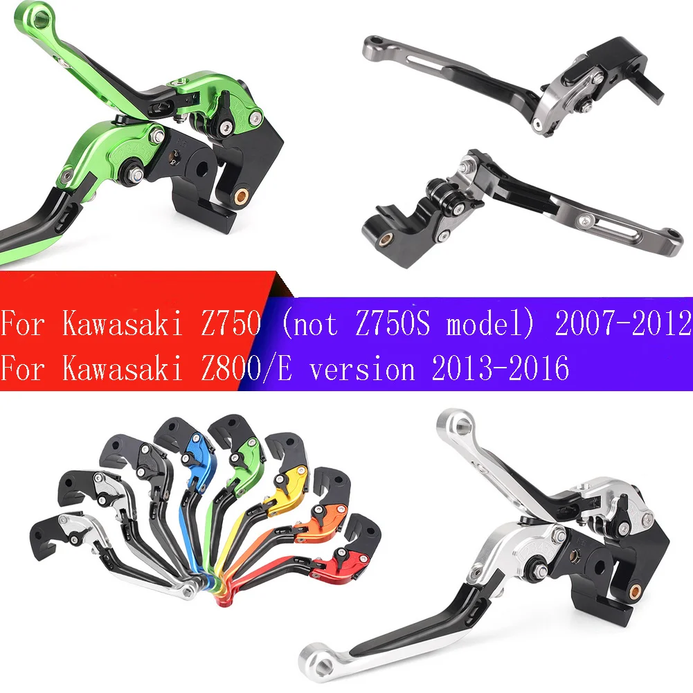 For Kawasaki Z750 2007 2008 2009 2010 2011 2012 Z800/Z800E 2013-2016 Motorcycle Foldable Extendable Brake Handle Clutch Levers