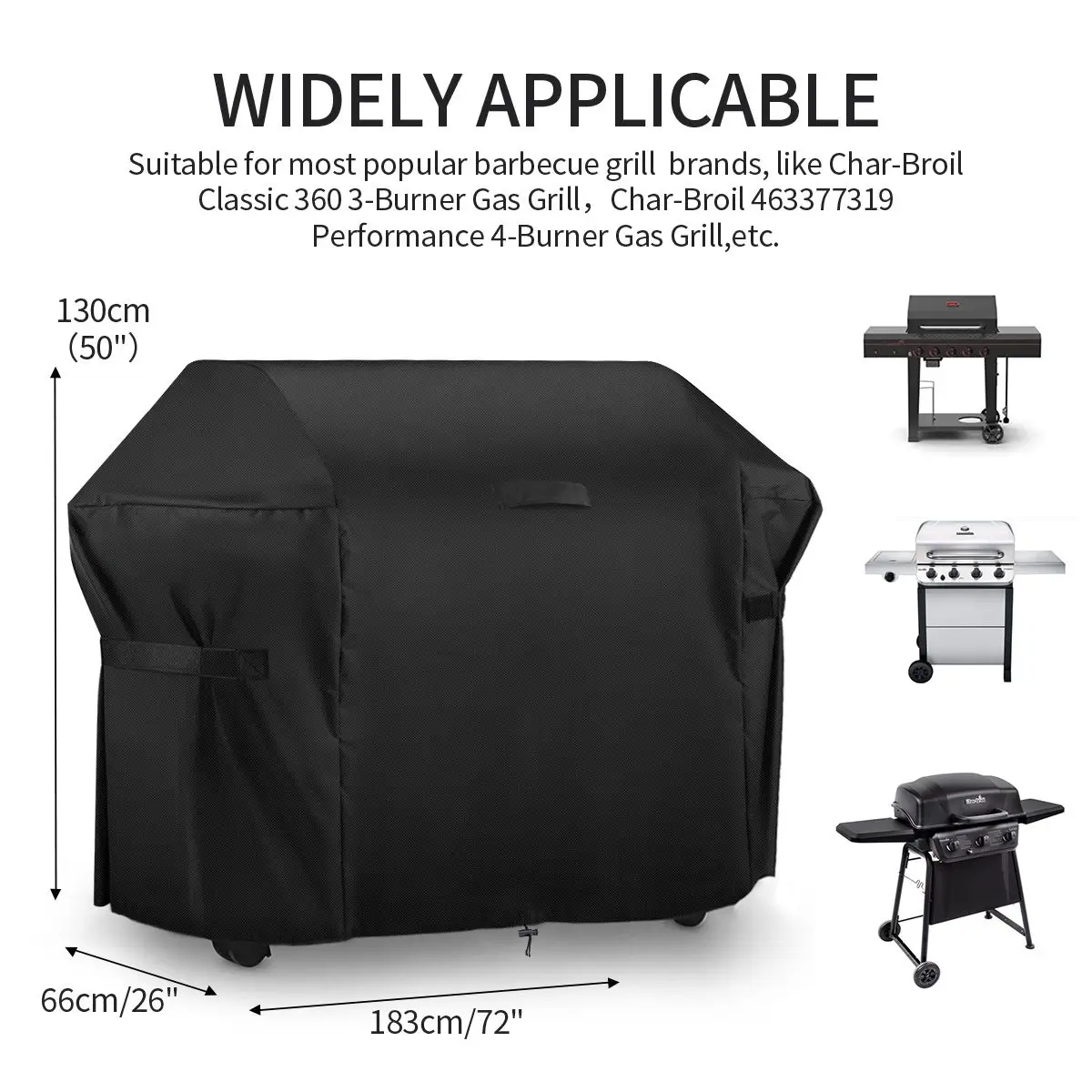 BBQ Cover Outdoor Dust Waterproof Weber Heavy Duty Grill Cover Anti Dust Rain Dust-proof Electric Barbeque Grill Protector Cover