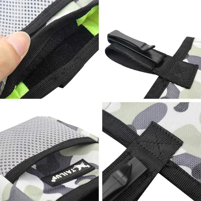 Pet Hands Free Training Waist Bag Dog Puppy Feed Pouch Outdoor Portable Camouflage Dogs Food Treat Pouch Waterproof Cloth Bag