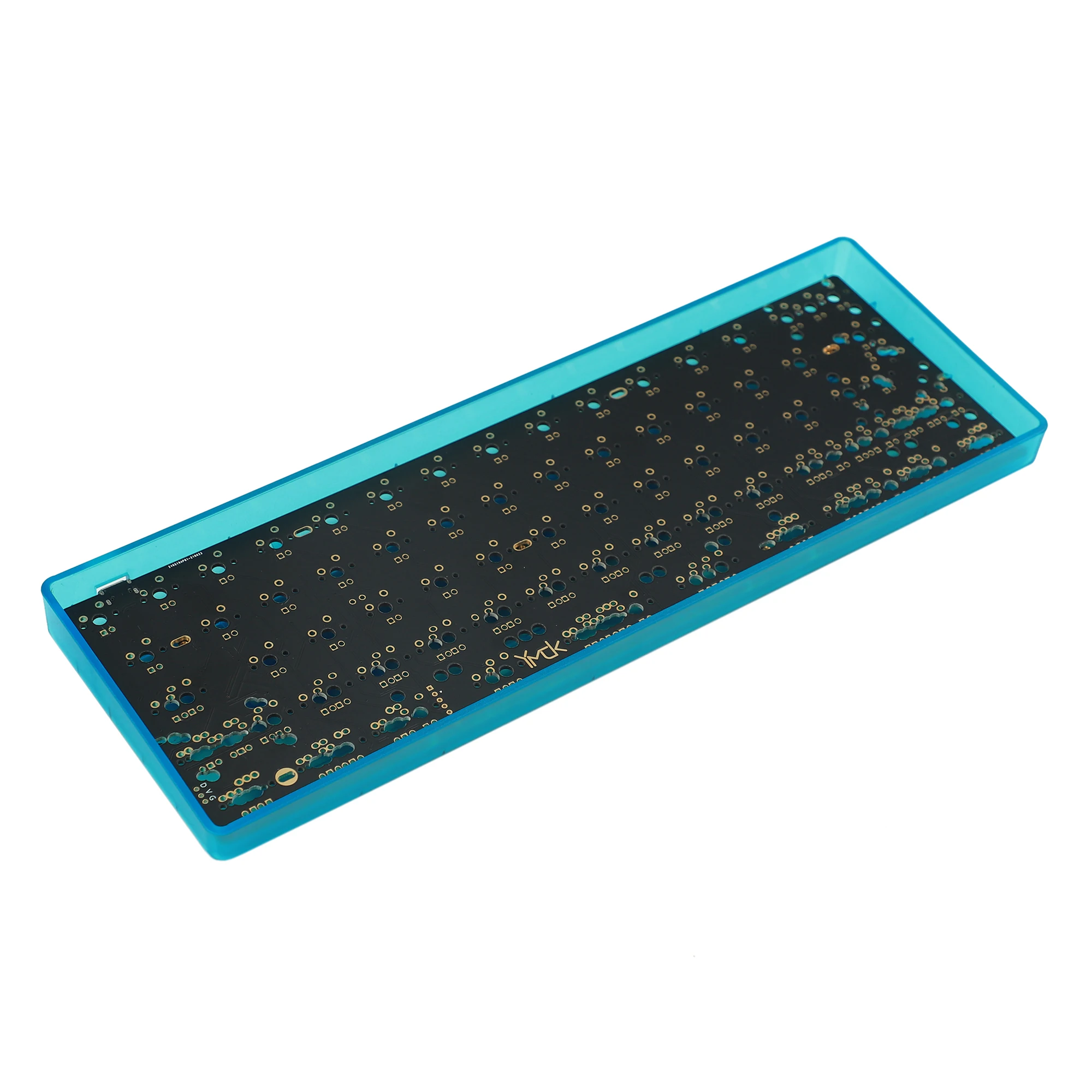 Kit complet de clavier mécanique QBrosUnderglow RVB, 61 64 ANSI ISO GH60, boîtier en plastique transparent, PCB non Hotswap, cadeau, OK60, 60%