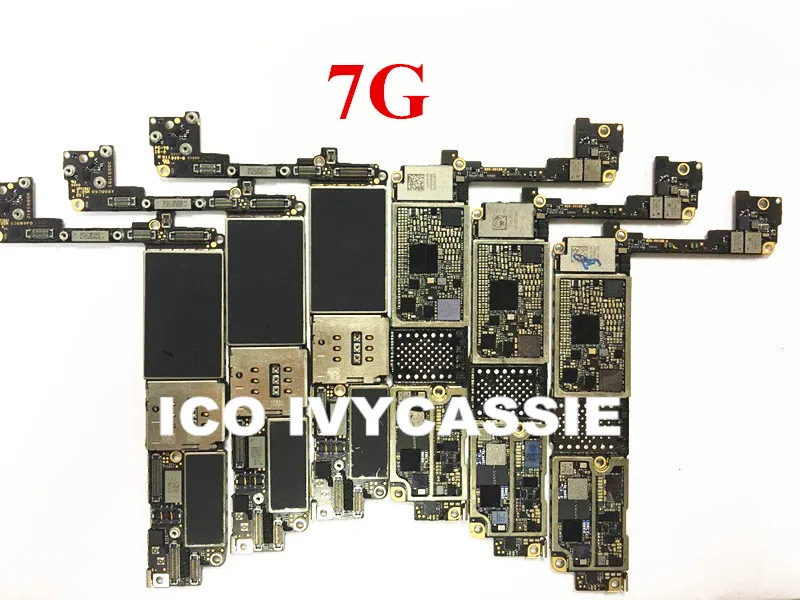 For iPhone 7 7G 7Plus 8 8P X Used Motherboard Without Nand Flash Chip Non Working Not Power On Logic Main Board Practise Skill