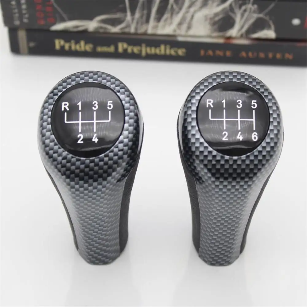 5 6 Speed Real Leather Gear Shift Knob For BMW 1 3 5 6 Series E30 E32 E34 E36 E38 E39 E46 E53 E60 E63 E83 E84 E87 E90 E91 E92