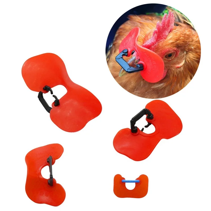 100pc Chicken Farming Equipment Chicken Pheasant Chicken Goggles Cock Glasses Laying Hens Pheasant Anti-pecking Glasses