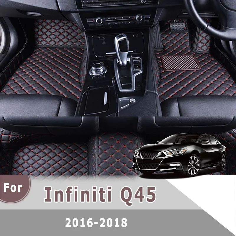 

RHD Carpets Car Floor Mats For Infiniti Q45 2018 2017 2016 Anti-Dirty Liners Protect Auto Accessories Interior Decoration Tapis