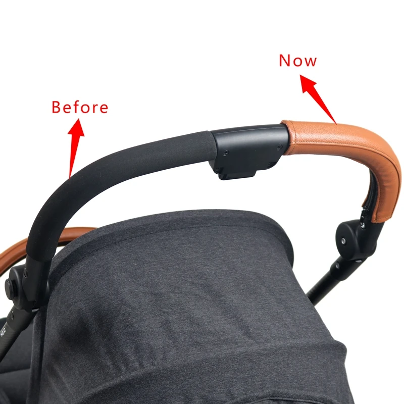 Handle Covers For Cybex Eezy S Twist (+) 2 / Eezy S 2 Stroller Pram Leather Sleeve Protective Cases Covers Stroller Accessories