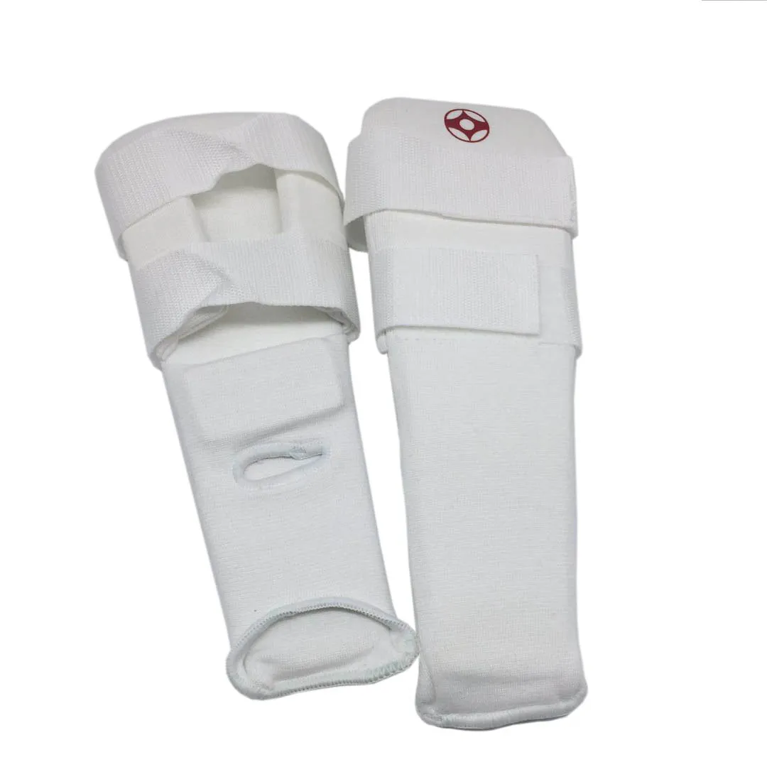 高品質のkyokshinkaiバックルすねステップフットガードコットンキックボクシングトレーニングkyokushin Foot Protection