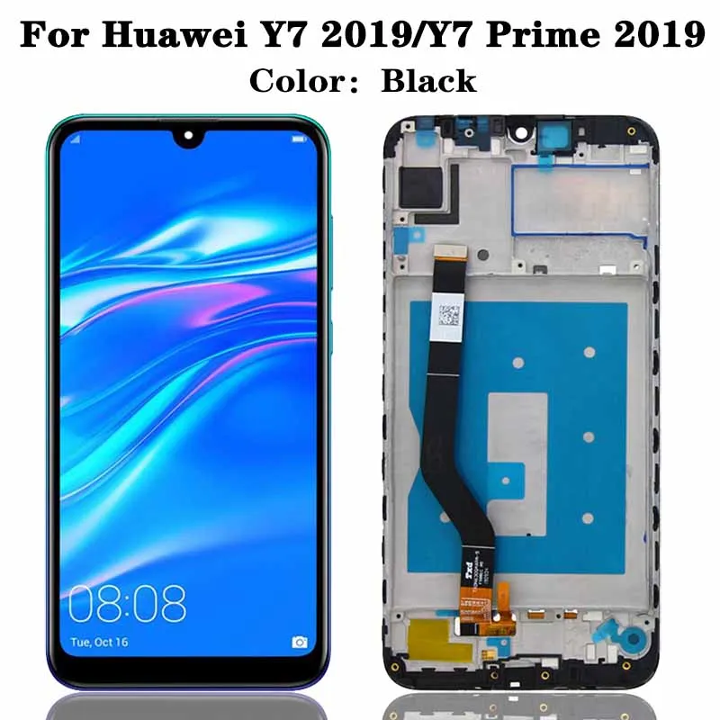 LCD Display for Huawei Y7 2019 DUB-LX3 DUB-L23 DUB-LX1 Display Touch Screen Panel For Huawei Y7 Prime 2019 Mobile Phone Screen