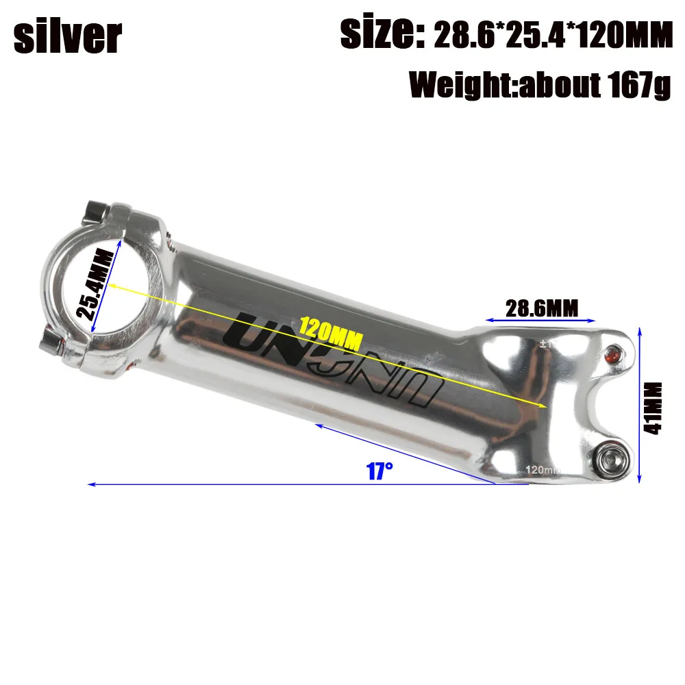 マウンテンバイク用の超軽量バイクステムパーツ,17度,28.6mm,25.4mm,70