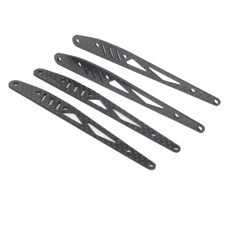 KYX Racing Carbon Fiber Rear Trailing Arm Plate Protector Tie Rod Guard Upgrades Parts for 1/10 Rc Crawler Axial RBX10 RYFT