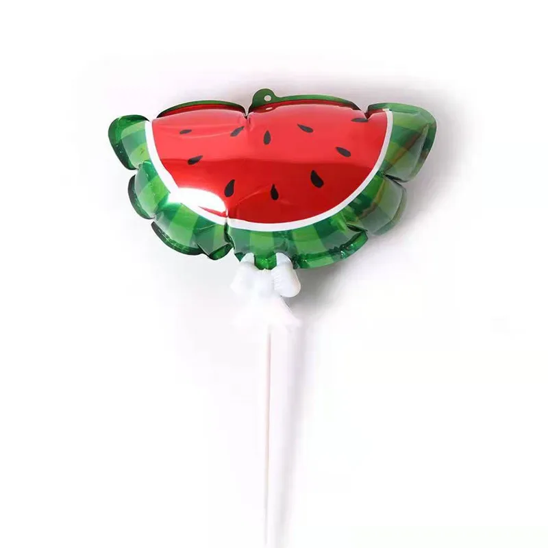 Ballon gonflable automatique avec nœud papillon pour enfants, barre de maintien, fête de la cheminée, jouet en film d'aluminium, nouveau fruit, 5 pièces, 12 pièces