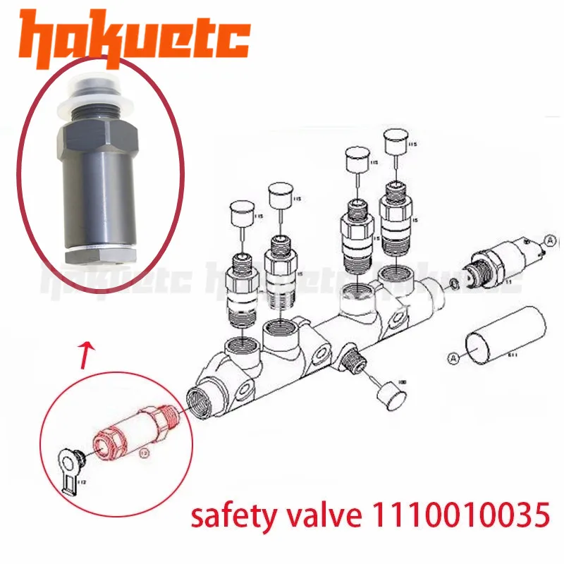 Original Common Rail Pressure Relief Valve Limiter Sensor OEM 1110010008/1110010020/1110010021/1110010035/F00R000756/F00R000775