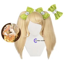 2021 New Danganronpa Saionji Hiyoko Wig Cosplay Synthetic Heat Resistant Women Blonde Hair Hiyoko Saionji