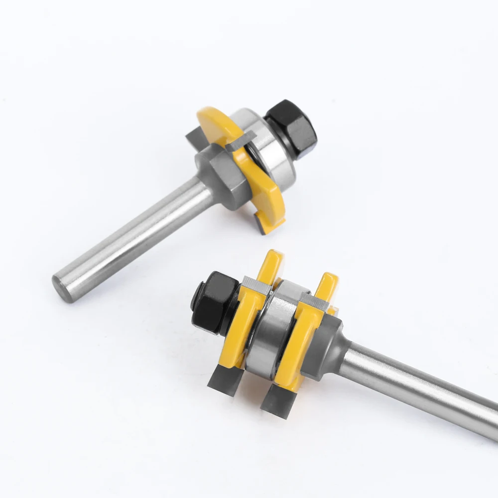 Imagem -03 - Lavie-router Bits Tongue And Groove T-slot Fresa mm Haste Joint Montar Madeira Carpintaria Ferramentas de Corte Mc02121 Pcs