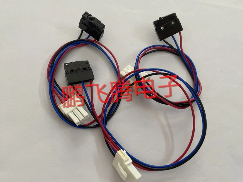 1PCS Japan  D2SW-P2M waterproof and dustproof micro switch with 3-wire connector, cord length 30CM