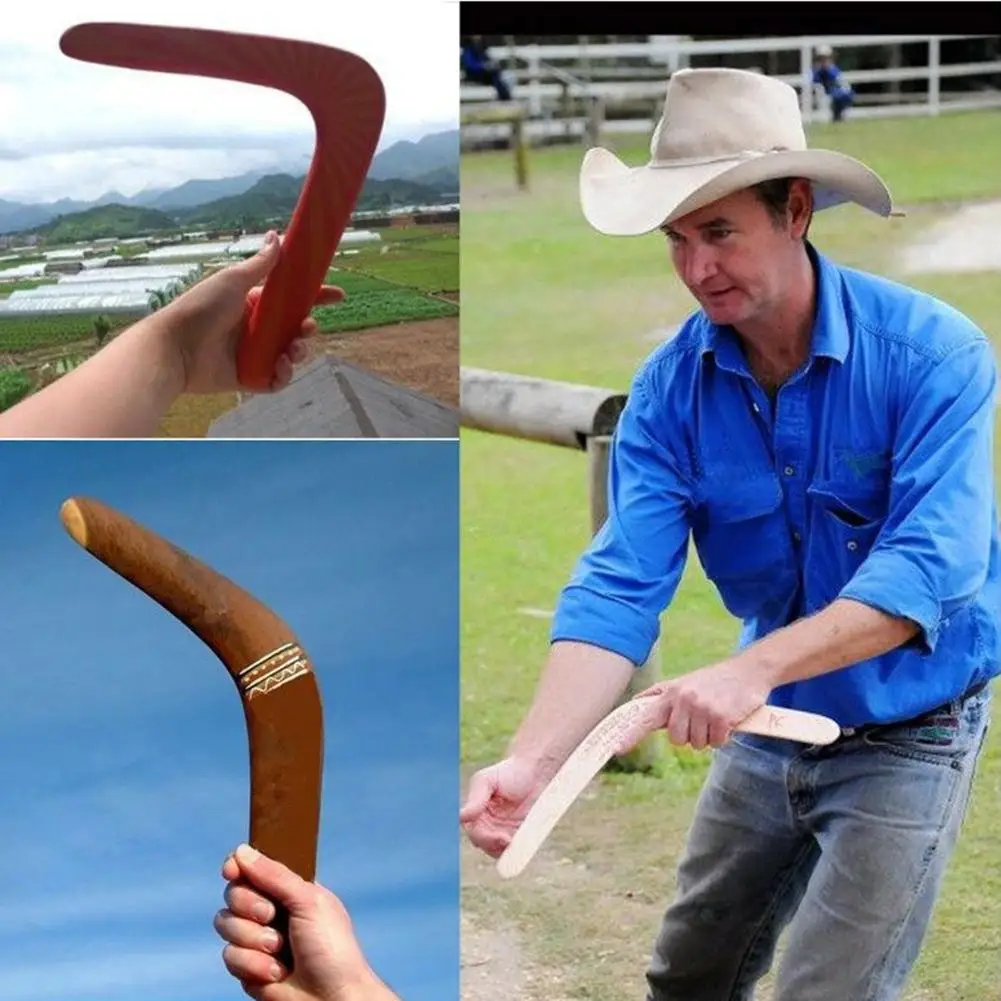 Kangaroo Throwback V Shaped Boomerang Flying Disc Throw Catch Outdoor Game Toy Outdoor Sports Accessories