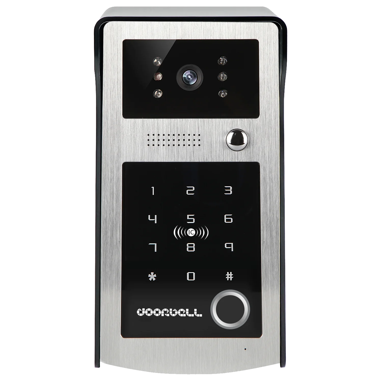 Video Intercom para Home Apartment Security, Video Doorbell Kit, 4in 1 Cartão de Desbloqueio, Impressão Digital, Senha, Wi-Fi, Tuya, 7 em, 1080P