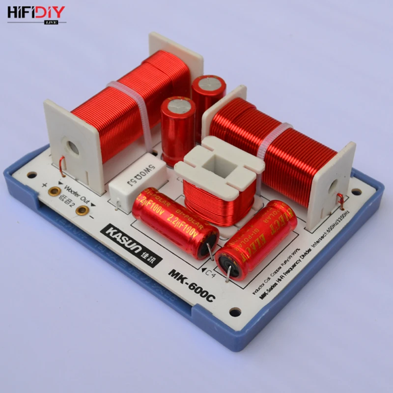 HIFIDIY LIVE MK-600C 2.5/3 Way 3 speaker Unit (Tweeter +mid-bass +bass)HiFi Speakers audio  Frequency Divider Crossover Filters