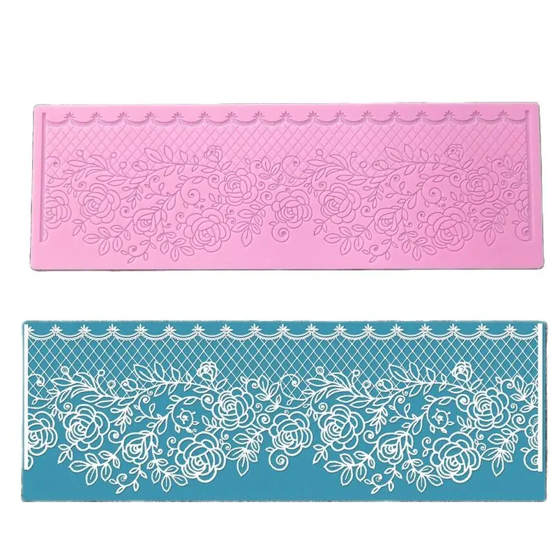 

Flower Lace Mat DIY Silicone Mold For Cake Decorating Tools Baking Bakeware Mould Silicone Mat Fondant K880