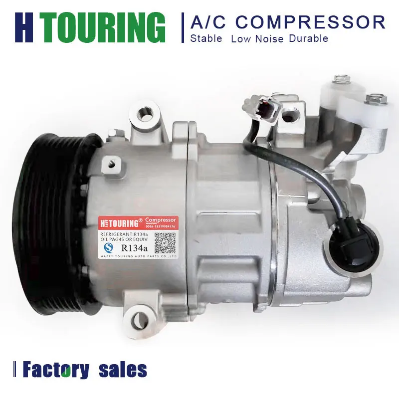 6SEL14C Auto  AC Compressor 7pk For Renault Megane 2.0 Megane Scenic 8200956574 447150-0010 8200958328 DCP23032 6SEL14C