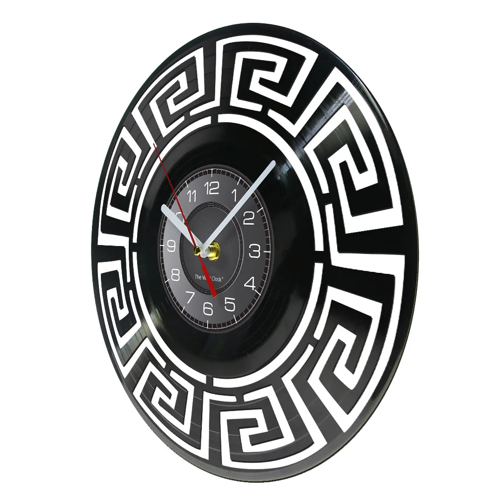 Labyrinth Mystery Vintage Vinyl Record Wall Clock Maze Abstract Home Decor Silent Modern Delusion Timepieces For Office Man Cave