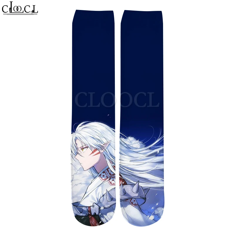 CLOOCL Japanese Anime Inuyasha 2021 New Fashion Mens 3D Printed Hot Selling Men Women Casual Straight Socks