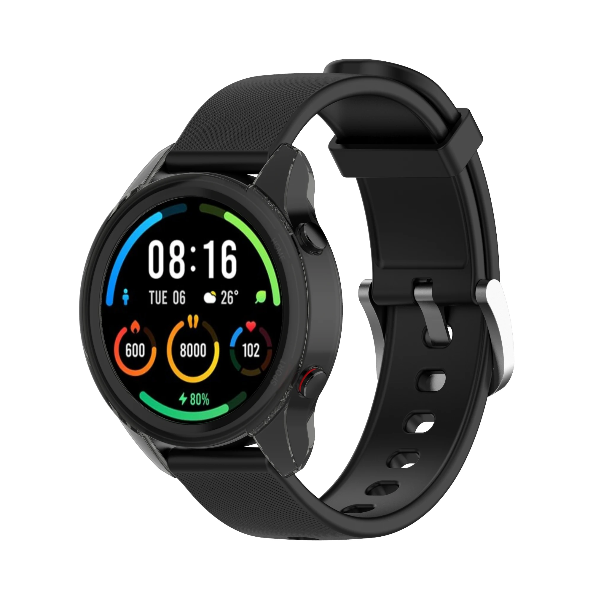 Capa protetora para Xiaomi Mi Watch Color Sport Edition TPU Bumper Protector Shell Scratch Resistant Smartwatch Acessórios