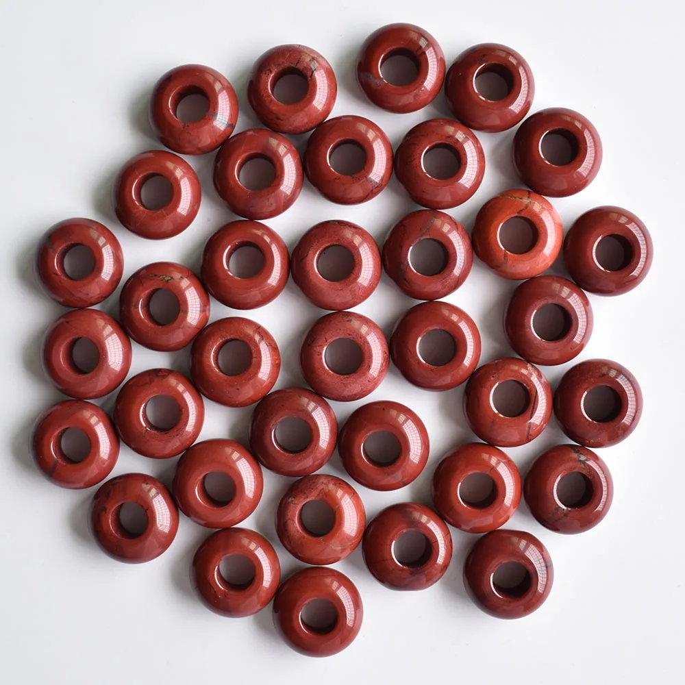 2020 Modische, hochwertige Natursteinperlen in runder Form mit großem Loch für Armbandanhänger, 50 Stück/Los, Großhandel, kostenloser Versand – Detail 25