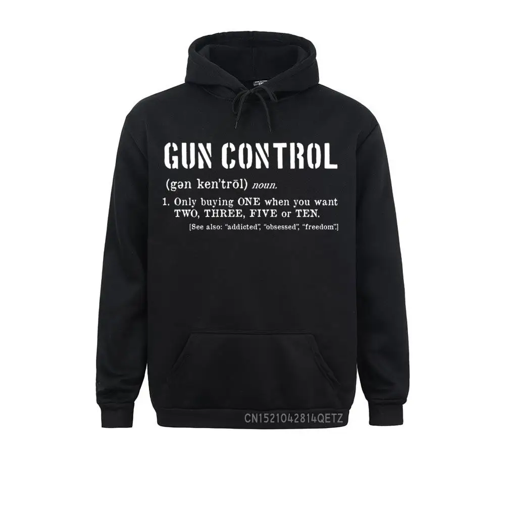 Camisa Funny Gun Control Definition Pro Firearm 2nd Amendment Pullover Hoodie Mens Sweatshirts Latest Long Sleeve Hoodies