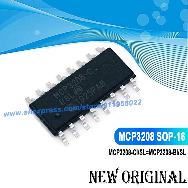 

(5 Pieces) MCP3208-BI/SL MCP3208 SOP16