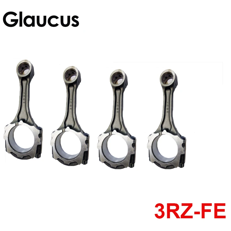 4pcs 3RZ 3RZFE engine connecting rod conrod for Toyota T100 TACOMA 4RUNNER HIACE  COASTER HILUX LAND CRUISER DYNA 200 16V 2.7L