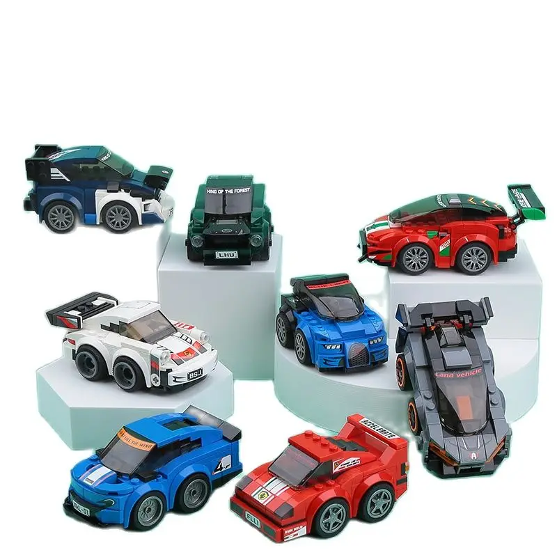 block race car model set Racing car Building Brick high-tech super Speed Champions Toys For Children