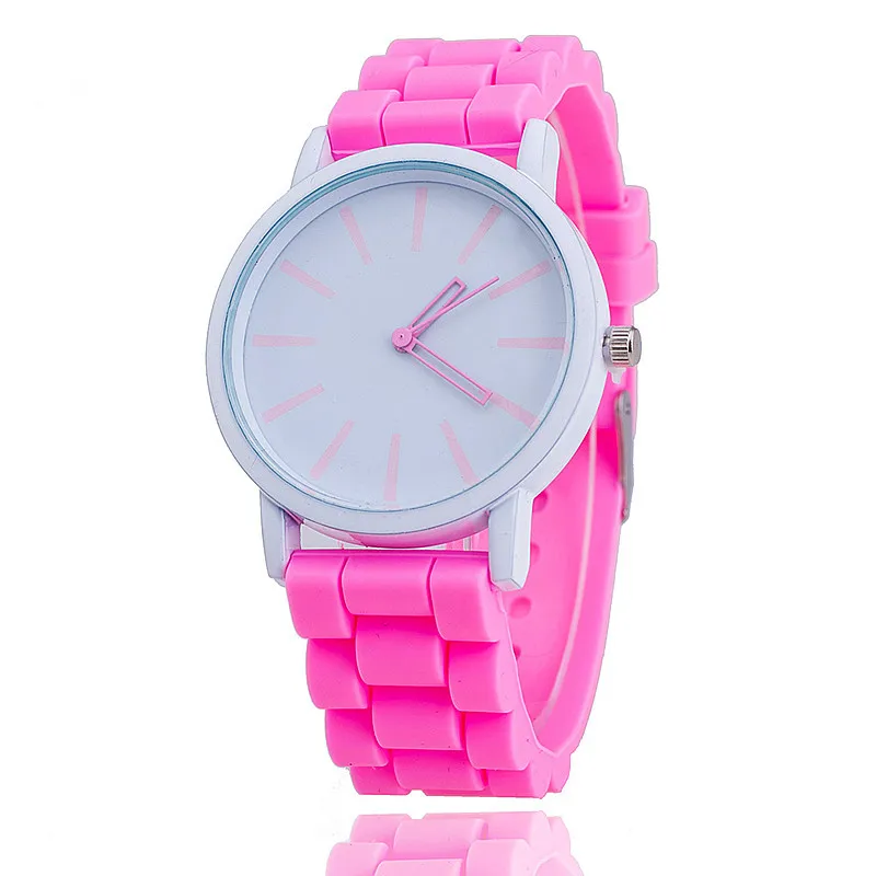 Pop Pop products listed female outdoor leisure Vogue silica gel quartz watch  women watches top Nice Plush Plush Nice