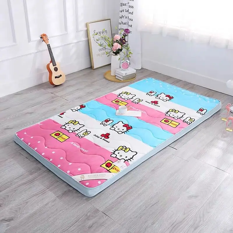 Comfortable Soft Foldable Tatami Mattress students Thick warm high quality Flannel Mattress with straps twin queen king size