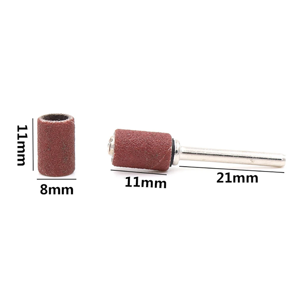 1/4 ''1/2'' Fasce di smeriglitatura Drum Maniche 80-600 Grit per Dremel Lima per Unghie Manicure