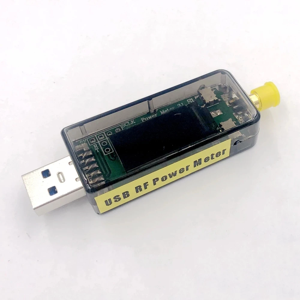 Miernik mocy USB RF V3.0 100K do 10GHZ -55 do + 30dbm wstępnie zapisane 9 krzywych tłumienia 0.96 \