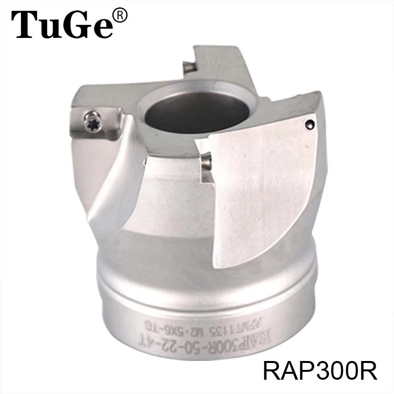 TuGe CNC Face Milling Cutter Head RAP300R 50-22-4T RAP 300R 63-22-4T Face Milling Tools head 75 degree for Inserts APMT1135