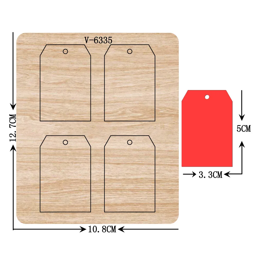 

New card wooden dies cutting dies for scrapbooking Multiple sizes V-6335