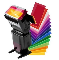 New 12 Color Flash Diffuser Kit for CANON 600EX 580EX II 430EX 320EX 270EX MDAU 1Set of Camera Color Filters