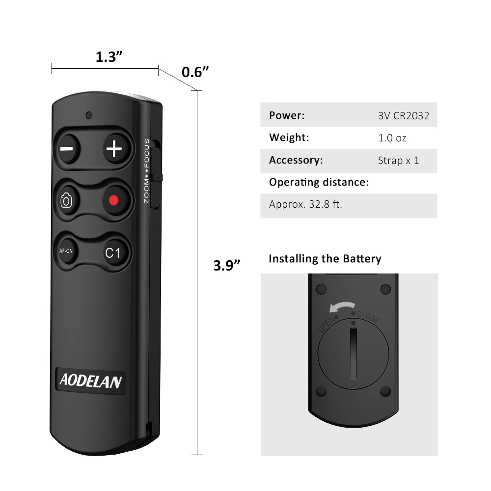 Wireless Bluetooth Remote for Sony Camera