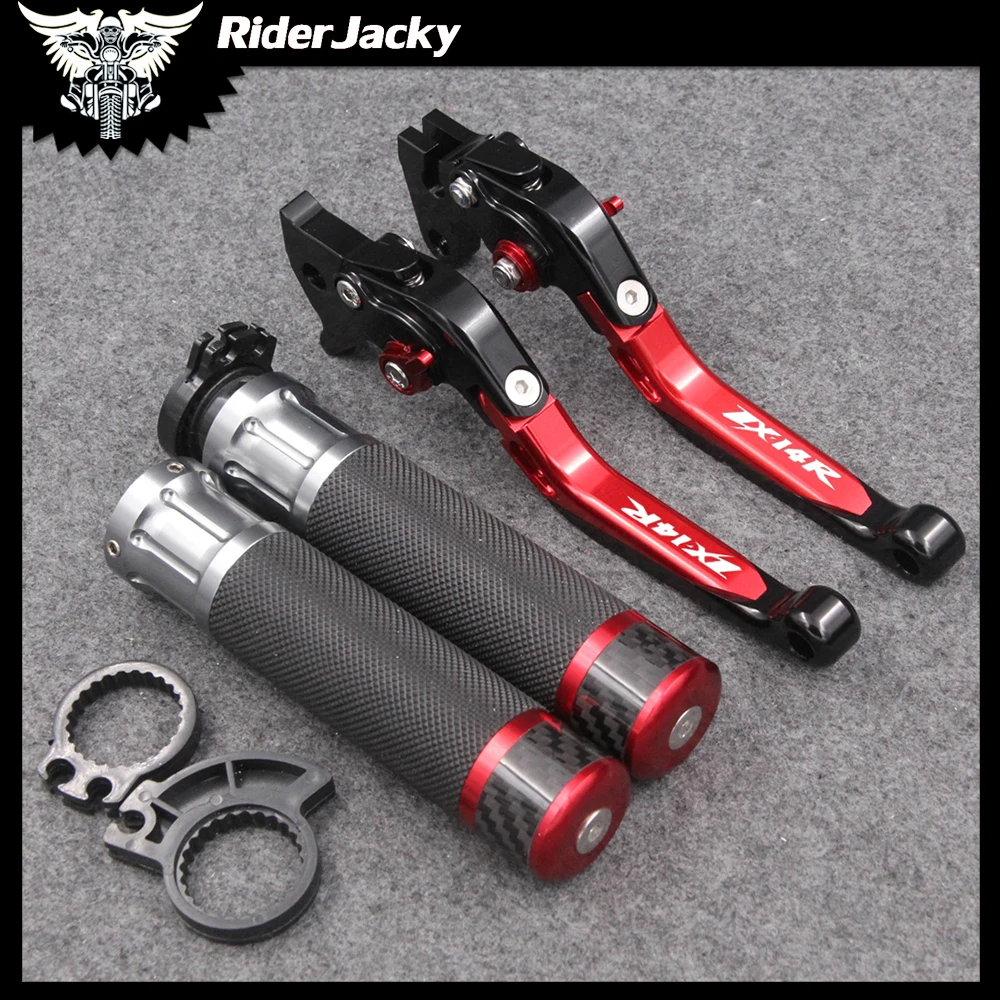 

RiderJacky Folding Extendable Motorcycle Brakes Clutch Levers Hand Grips For Kawasaki ZX-14R ZX1400 / ZX14R / ZZR1400 2006-2017