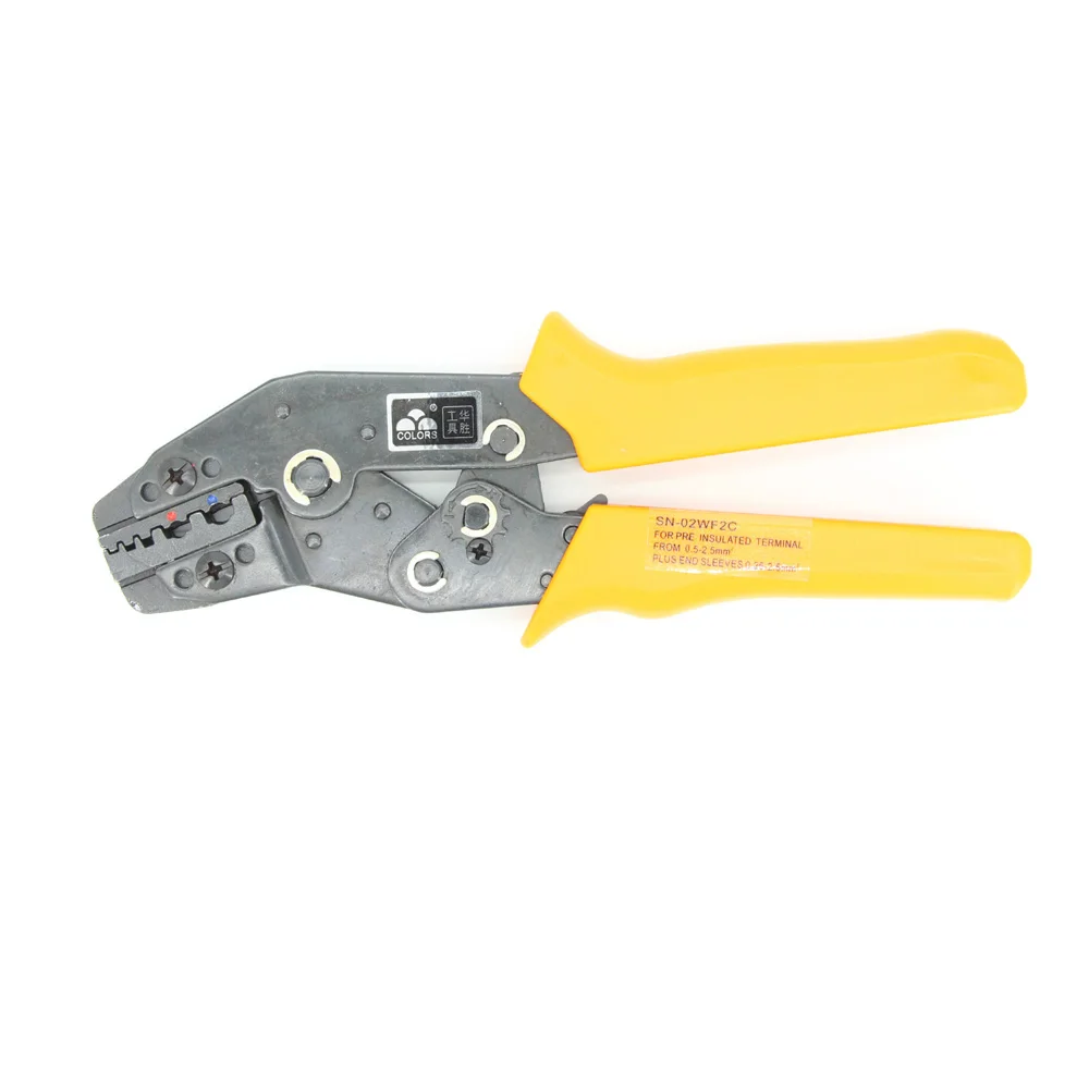 Crimping Pliers SN-02WF2C, Insulation Terminal Dedicated Pliers, 20-14AWG Wire Pressing Pliers,Crimping Tool 0.5-2.5mm²