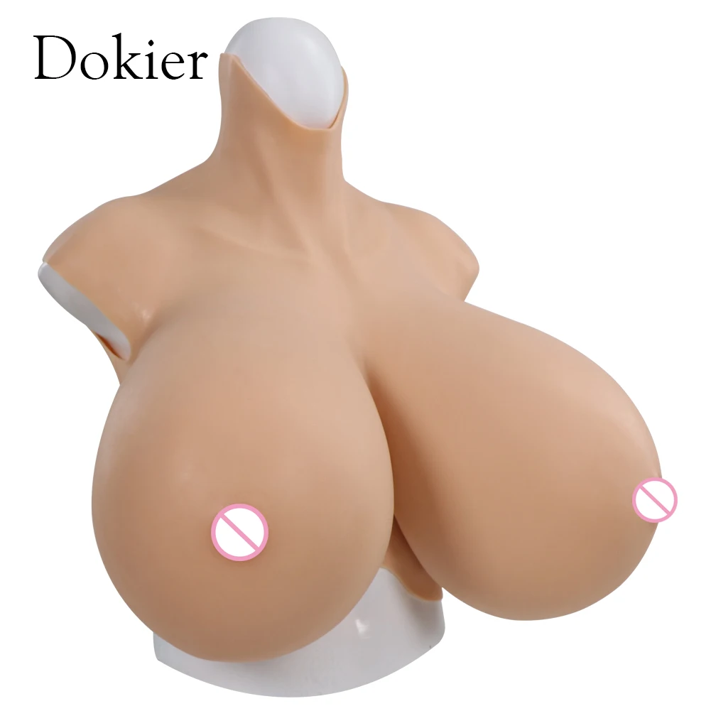 Dokier Huge Z Cup Fake Breast Forms Boobs Realistic Silicone for Crossdressers Drag Queen Breastplates Crossdress Shemale