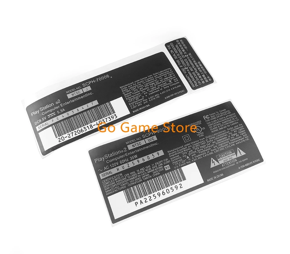 5 uds pegatina etiqueta cubierta de piel calcomanía envoltura para consola Playstation 2 PS2 7w 9w