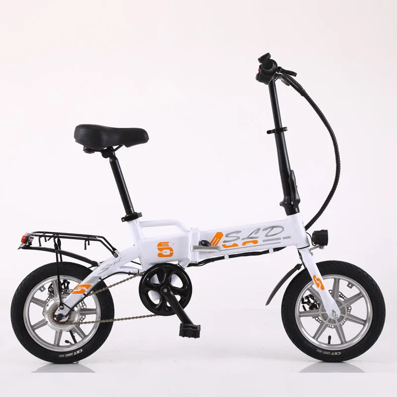 14 Inch Folding Electric Bicycle 36v 8Ah E-bike Mini Electric Adult Motorcycle